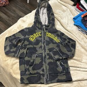 Abercrombie kids zip up jacket with hood.